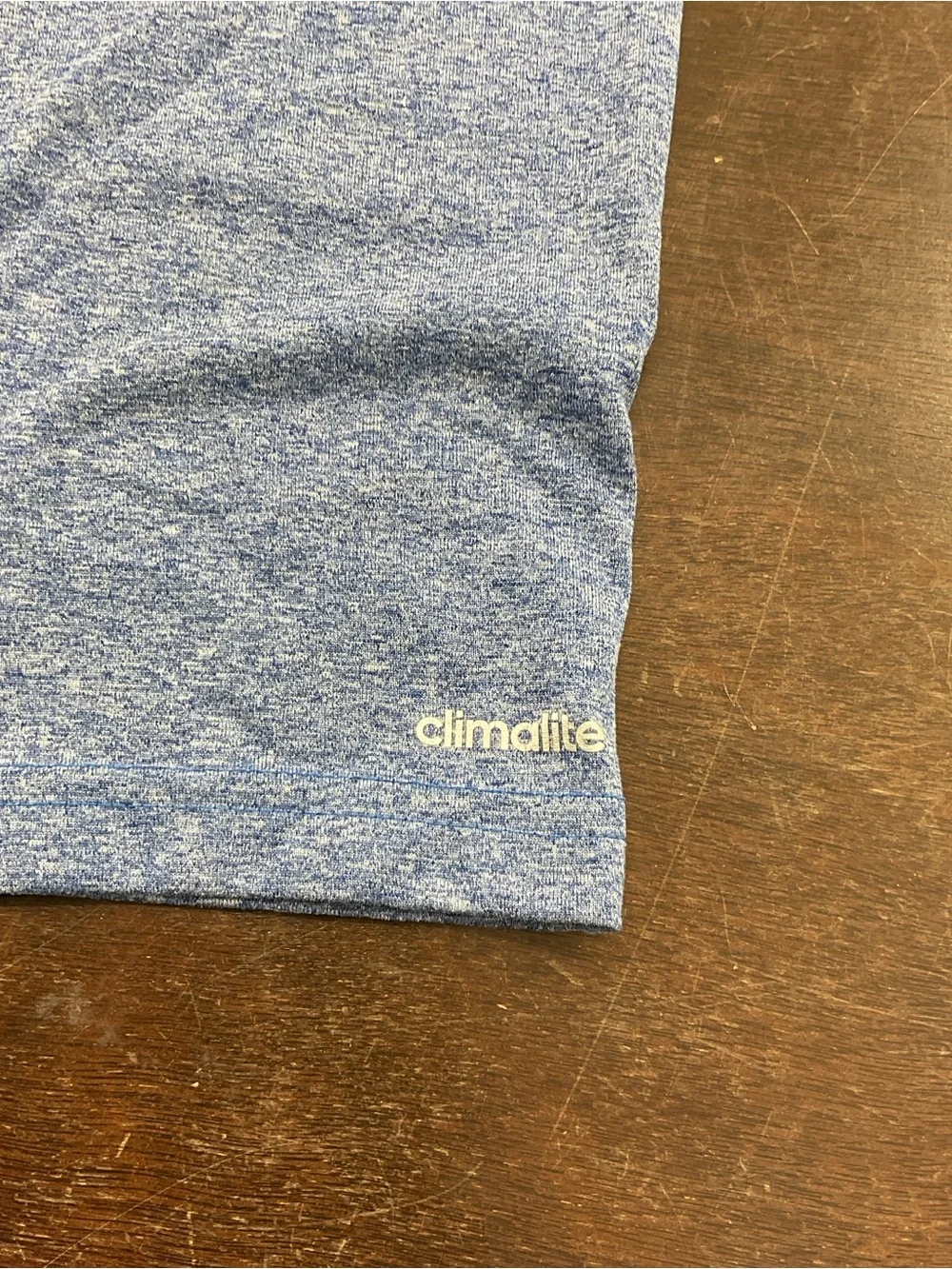adidas Blue Heather Performance Climalite Tee